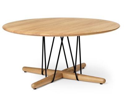 Embrace Lounge Table Carl Hansen &amp; Søn Steel black powder coated - Oak White oil